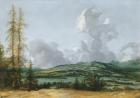 Hilly Landscape (oil on canvas)