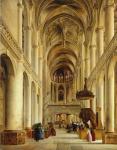 Interior of The Church of Saint-Etienne-du-Mont, Paris, c.1820 (oil on canvas)