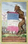 The Genius of France, 4th April 1815 (coloured litho)