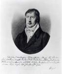 Georg Wilhelm Friedrich Hegel, engraved by F.W Bollinger, c.1825 (engraving)
