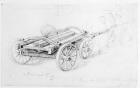 Brewer's Dray in Francis Street, 1833 (pencil on paper)