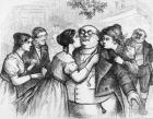 'It was a pleasant thing to see Mr. Pickwick in the centre of the group', illustration from 'The Pickwick Papers' by Charles Dickens (engraving)