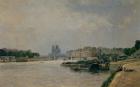 The Seine from the Quai de la Rapee (oil on canvas)