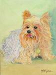 Annie's Yorkie, 2006, (oil on canvas)