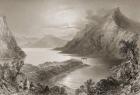 Lough Inagh, Connemara, County Galway, from 'Scenery and Antiquities of Ireland' by George Virtue, 1860s (engraving)