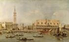 The Piazzetta and the Palazzo Ducale from the Basin of San Marco (oil on canvas)