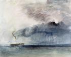 Steamboat in a Storm, c.1841 (w/c & pencil on paper)