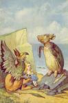 The Mock Turtle and the Gryphon, illustration from 'Alice in Wonderland' by Lewis Carroll (1832-9) (colour litho)