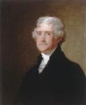 Thomas Jefferson, c.1821 (oil on wood)