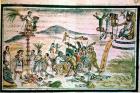 Aztec warriors engage in a ceremonial battle known as the Flowery War, in order to capture future victims for sacrifice
