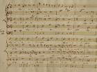 Score of the Kyrie Eleison from the 'Messa a quattro voci', 18th century copy