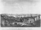 Boston Harbour, 1854 (litho) (b/w photo)