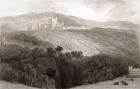 19th century view of Lowther Castle, in the historic county of Westmorland, which now forms part of the modern county of Cumbria, England. From Churton's Portrait and Lanscape Gallery, published 1836.