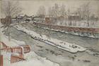 The Timber Chute, Winter Scene, from 'A Home' series, c.1895 (w/c on paper)