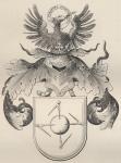 Masonic seal, from 'The History of Freemasonry, volume II', published by Thomas C. Jack, London, 1883 (litho)