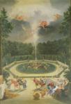 The Groves of the Versailles. View of the Fountain of Enceladus with the Feast of Lycaon (oil on canvas)