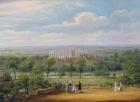 Eton College from the terrace of Windsor Castle (oil on canvas)