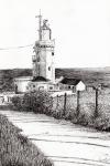 Lighthouse Isle of Wight, 2010, (ink on paper)