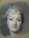 Portrait of Marie Fel (1713-78) 1757 (pastel on paper)