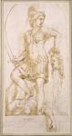 Perseus, c.1540 (pen and brown pencil with black chalk on white paper)