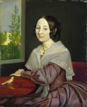 Caroline Luise Mathilde Wasmann (1823-67), 1843 (oil on panel) (see 152286)