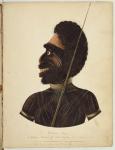 Cobbawn Wogi, native chief of Port Stephen, NSW, 1820 (w/c)