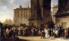 The Conscripts of 1807 Marching Past the Gate of Saint-Denis (oil on canvas) (see 154983 for detail)