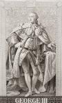 George III (1738-1820) from `Illustrations of English and Scottish History' Volume II (engraving)