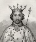 Richard II, engraved by Bocquet, from 'A Catalogue of the Royal and Noble Authors', published 1806 (litho)
