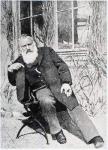 Johannes Brahms, c.1897 (b/w photo)