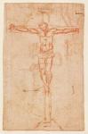 Christ on the Cross (red chalk on paper)