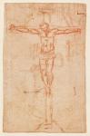 Christ on the Cross (red chalk on paper)