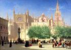 The Cathedral of Seville (oil on canvas)