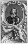 Portrait of Lieutenant General John Lambert (1619-83) engraved by Jacobus Houbraken (1698-1780) (engraving) (b/w photo)