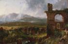 A View near Tivoli (Morning), 1832 (oil on canvas)