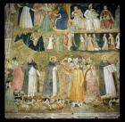 St. Dominic Sending Forth the Hounds of the Lord, with St. Peter Martyr and St. Thomas Aquinas, c.1369 (fresco)