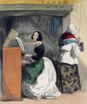 A Music School Pupil, from 'Les Femmes de Paris', 1841-42 (colour litho)