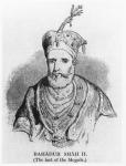 Bahadur Shah II, 1858 (engraving)