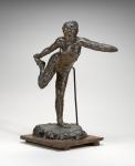 Dancer Holding Her Right Foot in Her Right Hand, c.1900-1911 (brown wax and plastiline)