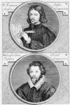 Thomas Tallis (c.1505-85) and William Byrd (1543-1623) engraved by Niccolo Francesco Haym (1688/89-c.1729) (engraving) (b/w photo)