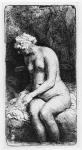 Woman bathing, 1658 (etching)