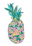 Pineapple Surprise, pen and ink, digitally coloured