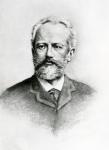 Piotr Ilyich Tchaikovsky (1840-93) (lithograph)