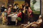 The Parable of the Rich Man and Lazarus (oil on canvas)
