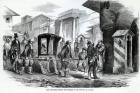 Lady Redcliffe visiting the Hospital at Scutari, 19th Century (engraving)
