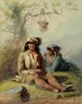 Trappers, 1858 (w/c on paper)