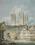 Cathedral church at Lincoln, 1795 (watercolour)