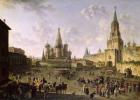 Red Square, Moscow, 1801 (oil on canvas)