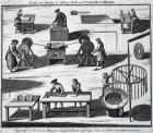 The Art and Mystery of Making Wax and Tallow Candles, engraved for the 'Universal Magazine', 1749 (engraving)
