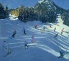 Two Ski-Slopes, 2004 (oil on canvas)